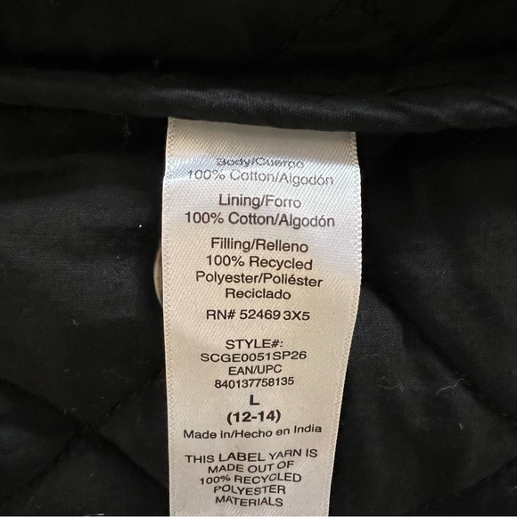 NWT Scoop Quilted Floral Jacket Women Black White Cotton Button Front S/L/XL/XXL - Picture 6 of 7